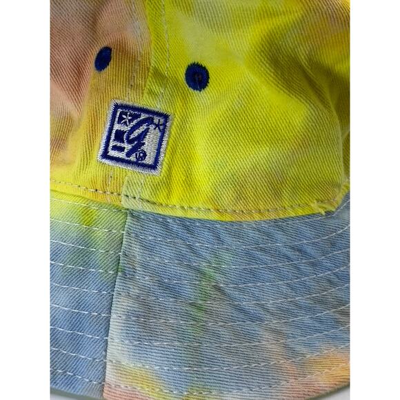 THE GAME Unisex Yellow/Orange/Blue Captain Morgan Tie-Dye Bucket Hat OS - Picture 6 of 8